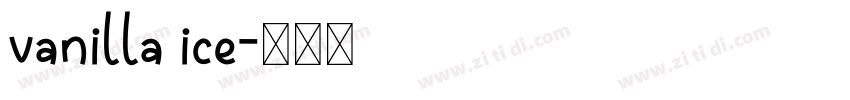 vanilla ice字体转换
